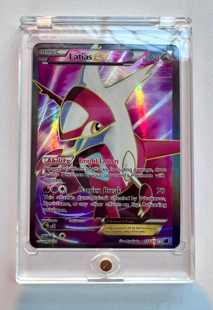 Latias EX (112 Full Art) - Plasma Freeze Pokémon Kaart, Ophalen of Verzenden, Zo goed als nieuw, Losse kaart, Foil