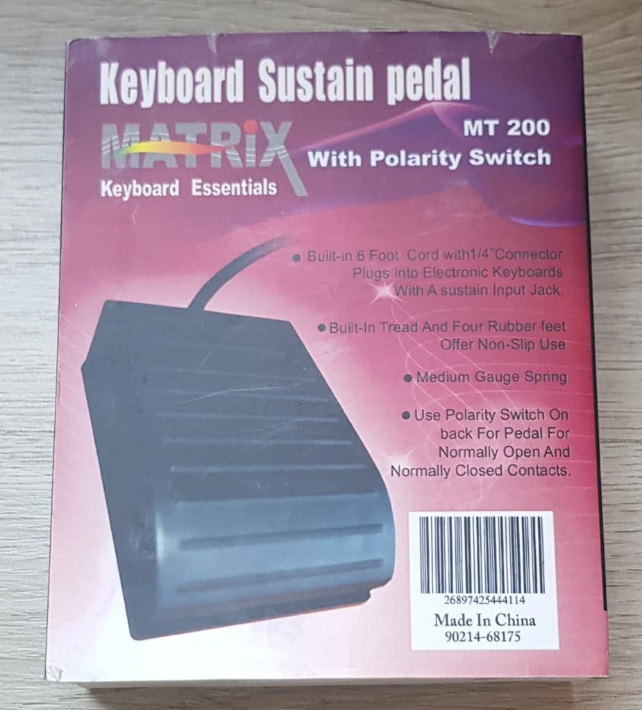 Sustain pedal Matrix MT 200, Ophalen of Verzenden, Nieuw, 61 toetsen, Overige merken