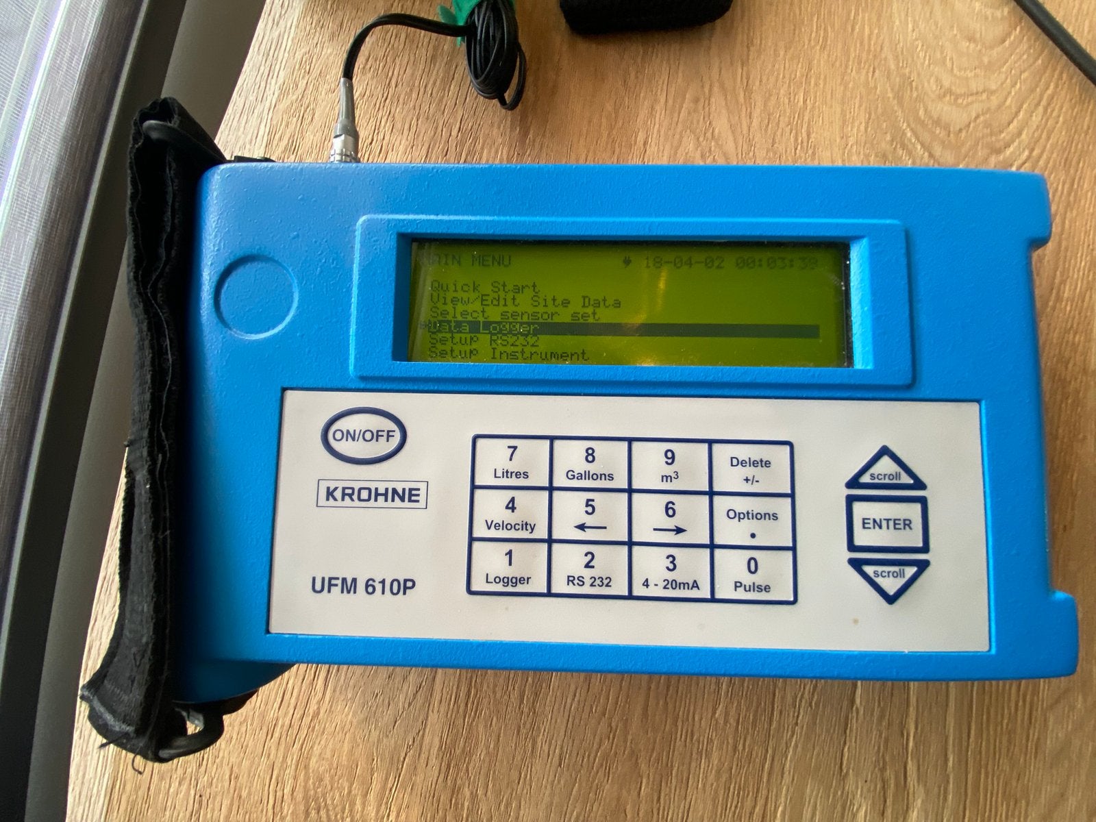 krohne ufm 610p ultrasoon flowmeter, Ophalen of Verzenden, Gebruikt, Overige meters