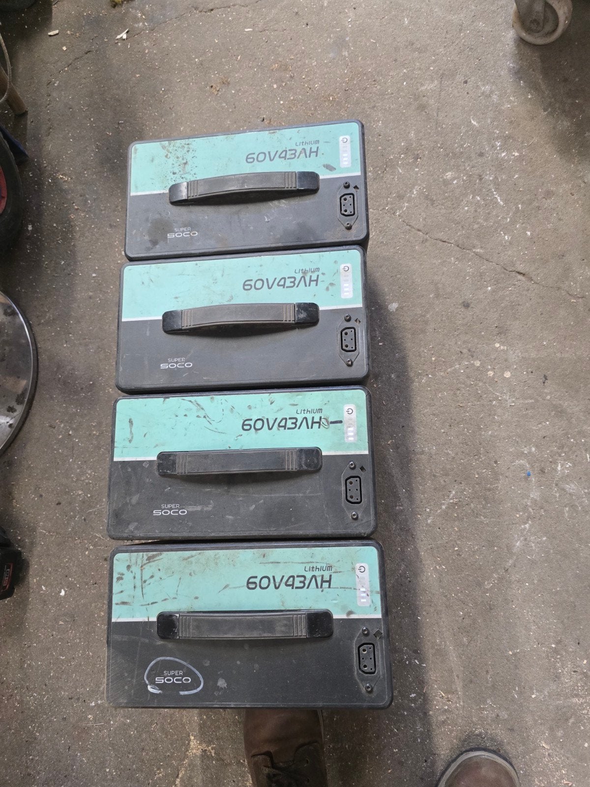 4x Super Soco Accu's 60V 43Ah (zonder lader), Ophalen, Overige typen, Overige merken