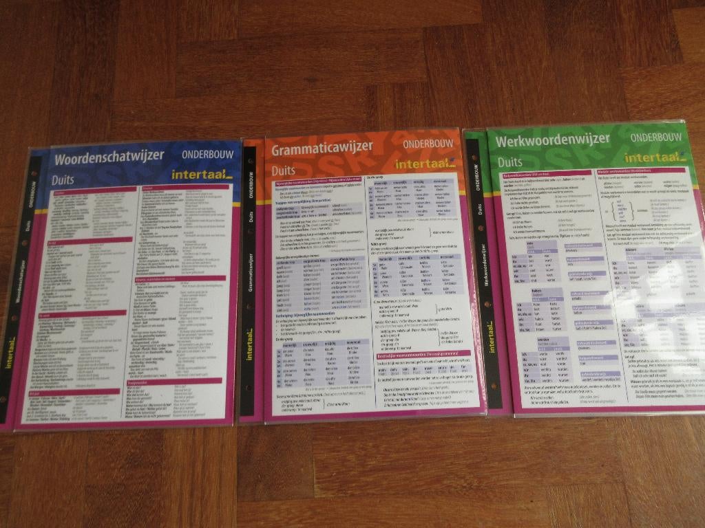 3 x grote kaarten Intertaal Duits, Boeken, Ophalen of Verzenden, Gelezen, Overige niveaus, Duits
