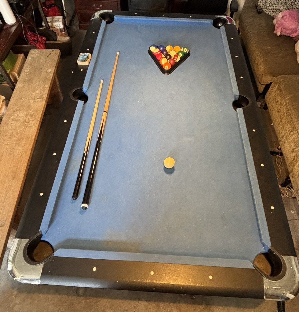 Pooltafel 120x213, Sport en Fitness, Biljarten en Poolen, Ophalen, Gebruikt, Pooltafel