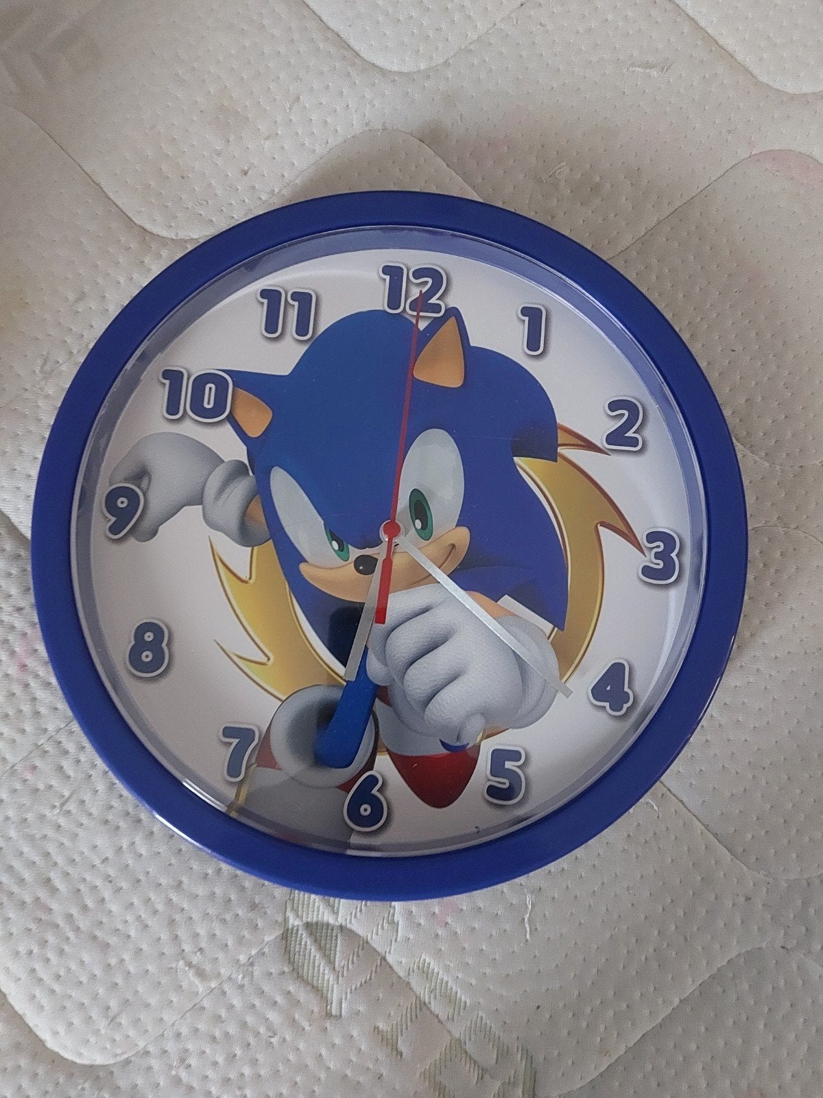Sonic the Hedgehog Wandklok - Blauw, Analoog, Huis en Inrichting, Woonaccessoires | Klokken, Ophalen