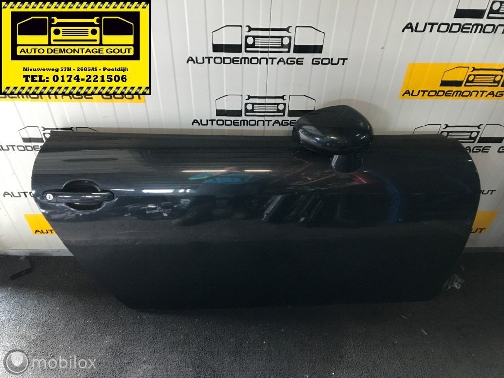 Audi TT 8N Coupe ('98-'06) Portier Deur Rechts Zwart LZ9W, Audi, Gebruikt, Deur, Voor
