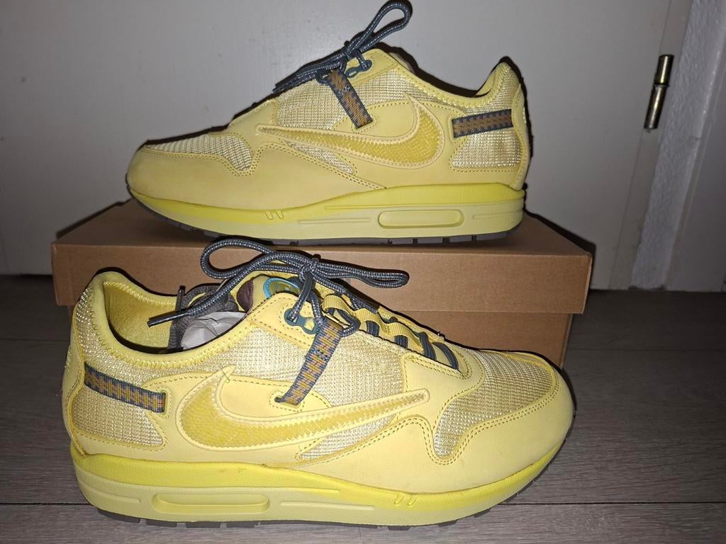 Nike TRAVIS SCOTT  X Nike Air Max 1 SATURN GOLD, Overige kleuren, Nike, Nieuw, Ophalen of Verzenden
