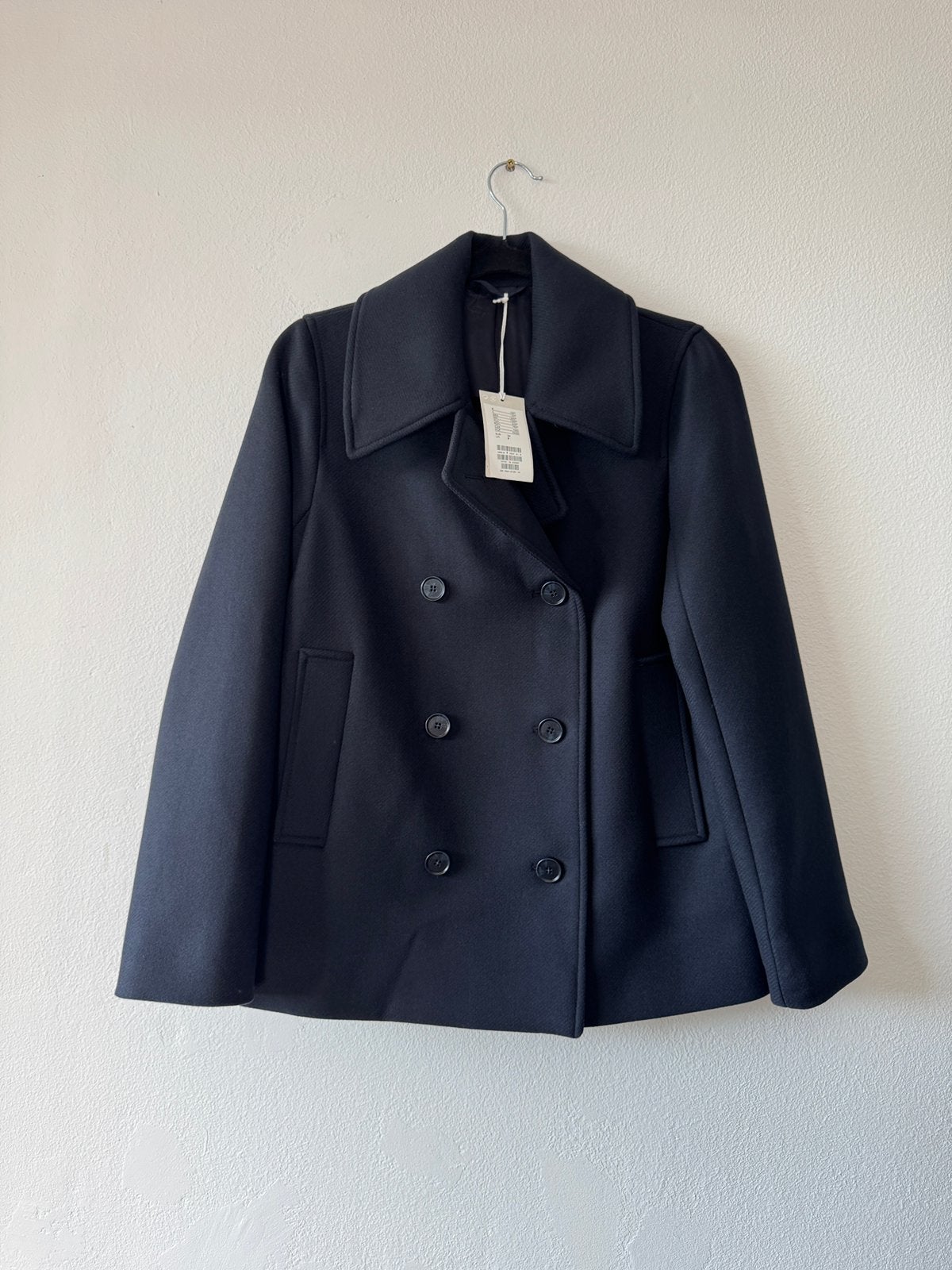COS wollen jas maat 34 - NIEUW - donkerblauw, Ophalen of Verzenden, Nieuw, Maat 34 (XS) of kleiner, Blauw