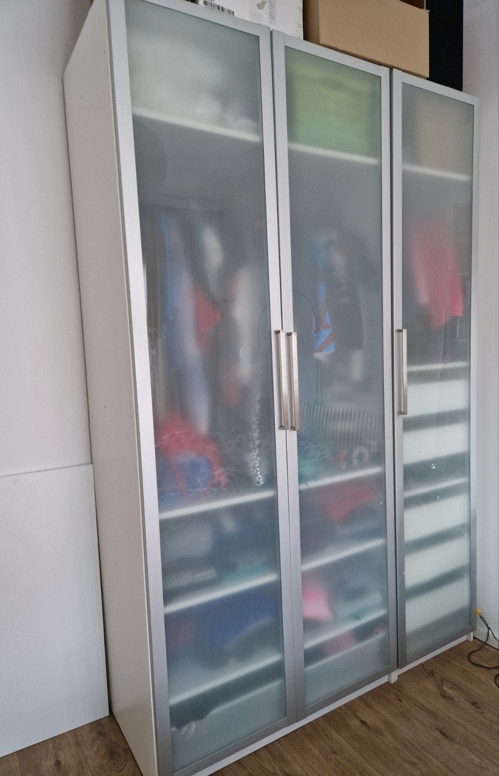 Ikea deuren kledingkast Pax 236 cm 3x, Ophalen, Gebruikt, Glas, 200 cm of meer