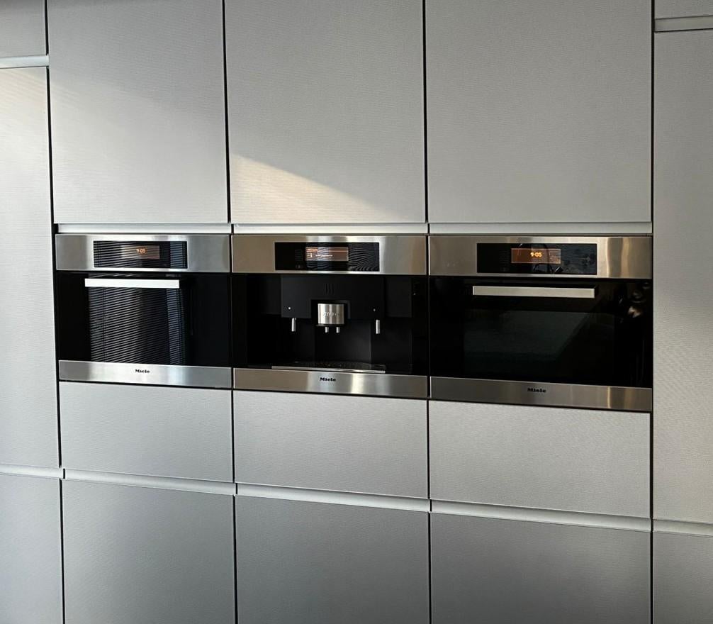 Miele set Combi oven, stoomoven en koffiemachine, Gebruikt, Oven, Inbouw, 45 tot 60 cm