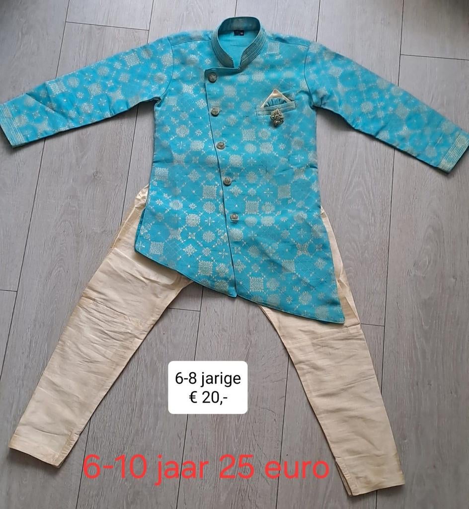 Traditionele Indiase kleding set voor jongens, Ophalen of Verzenden, Zo goed als nieuw, Onbekend, Jongen