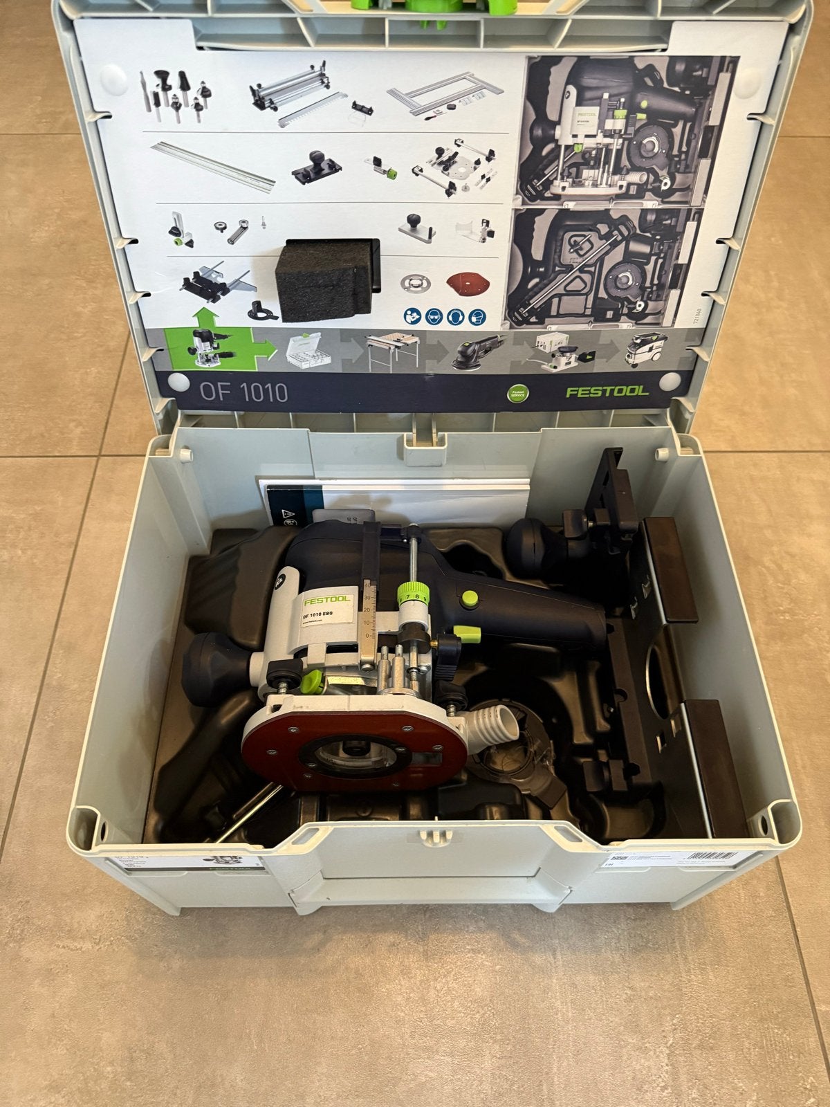 FESTOOL OF 1010 EBQ-PLUS BOVENFREES, Ophalen of Verzenden, Zo goed als nieuw, Elektrisch, Bovenfrees