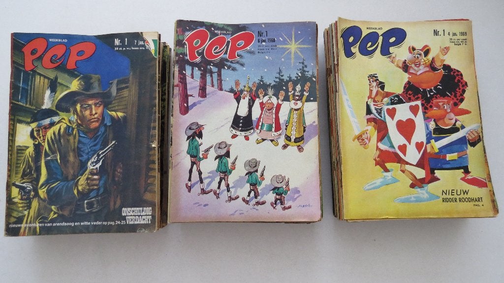 PEP Strips 1968, Gelezen, Europa, Ophalen of Verzenden, Meerdere comics