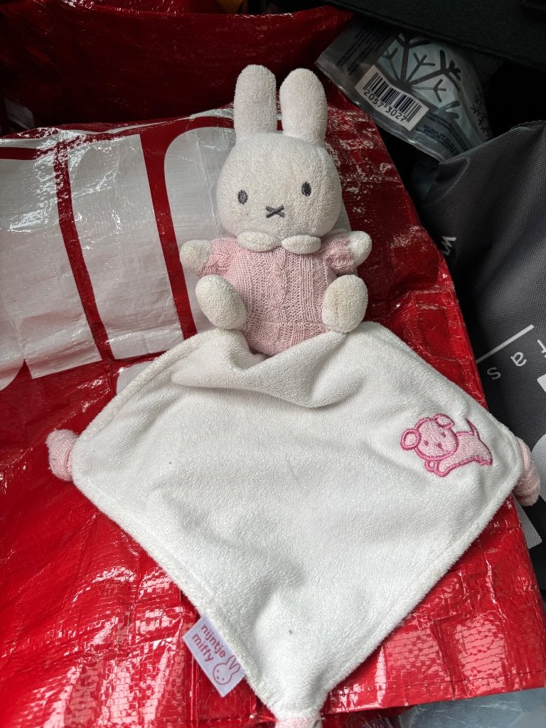 Knuffel Nijntje kroel lapje doekje, Nijntje, Ophalen, Zo goed als nieuw, Konijn