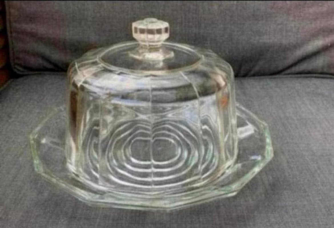 Brocante Glazen Stolp of Brocante Glazen Wijnkoeler. ZGAN, Ophalen of Verzenden, Zo goed als nieuw