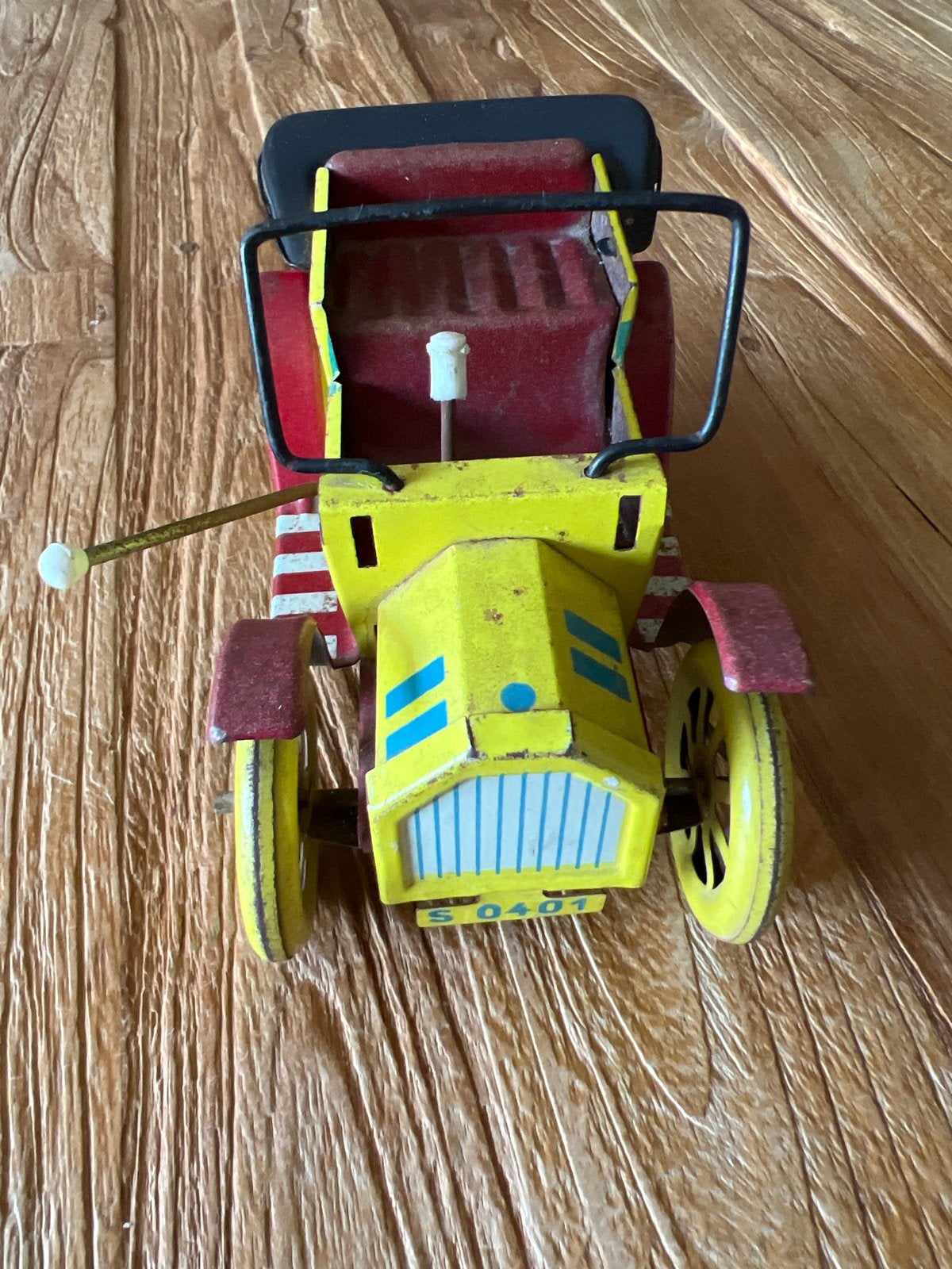 Vintage blikken opwindauto- Antieke verzamelwagen, Ophalen