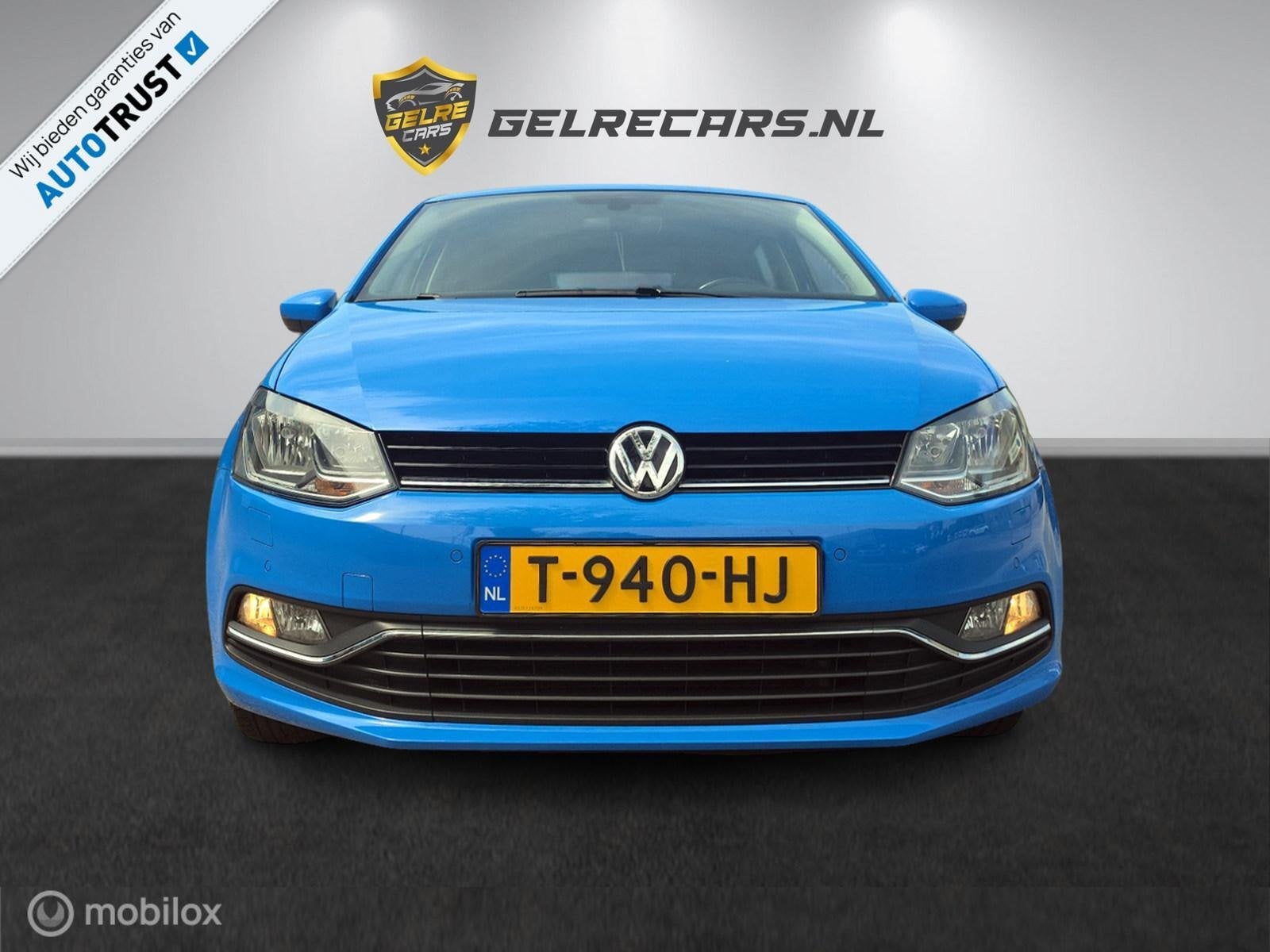 Volkswagen Polo 1.0 BlueMotion LOUNGE TOPSTAAT !, Voorwielaandrijving, Stof, Blauw, Handgeschakeld