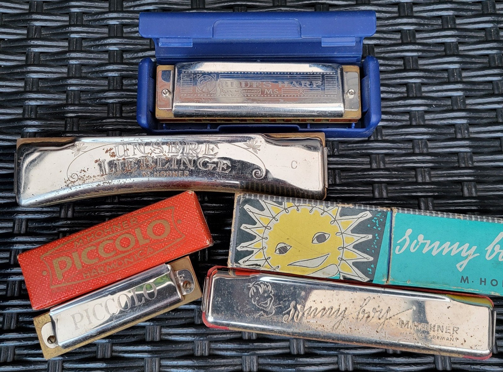 Hohner Vintage Mondharmonica's - Diverse Modellen, Ophalen, Gebruikt, Overige typen, Met koffer of doosje