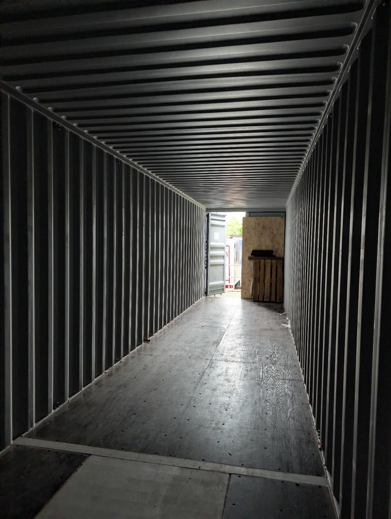 Nieuwe blauwe 40ft High Cube Zeecontainer, Ophalen