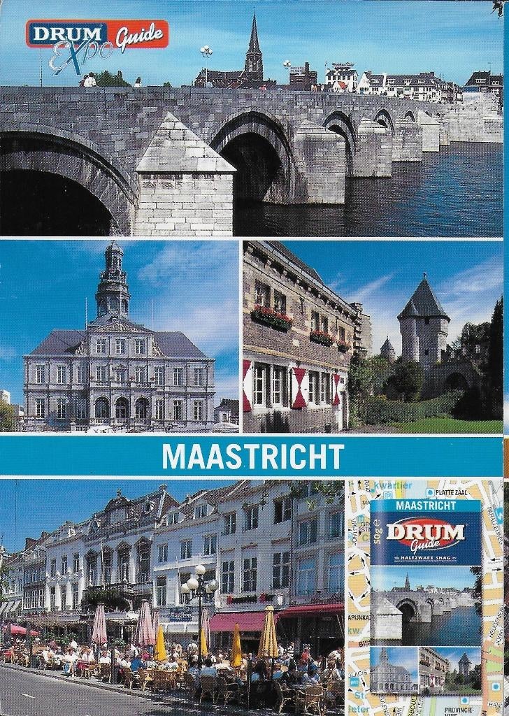 Ch841 ongelopen ansichtkaart maastricht ( drum ), Ophalen of Verzenden, 1980 tot heden, Ongelopen, Limburg