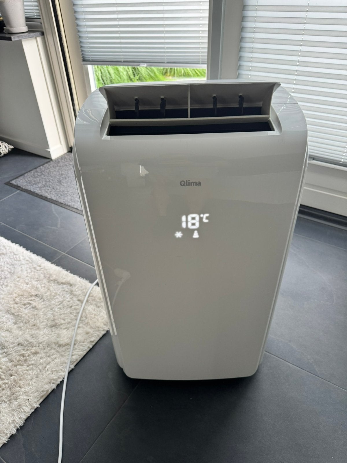 Qlima P528 mobiele airco WIFI, Ophalen, 3 snelheden of meer, Zo goed als nieuw, Afstandsbediening
