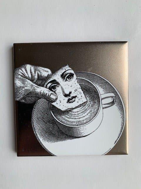 Vintage Fornasetti keramische tegel, Ophalen