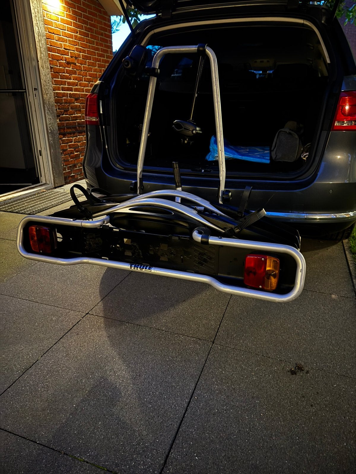 Thule Euroway 945 fietsendrager, Auto diversen, Fietsendragers, Ophalen, 2 fietsen, Gebruikt, Trekhaakdrager