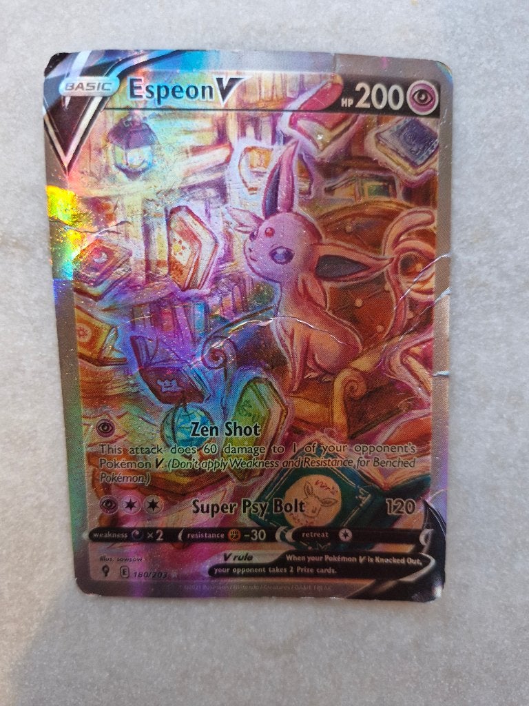 Pokemon kaart Espeon V, Ophalen, Gebruikt, Losse kaart