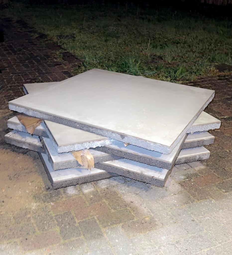 NIEUWE Geoceramica terrastegels 80x80x4, Ophalen of Verzenden, Zo goed als nieuw, Keramiek, Terrastegels