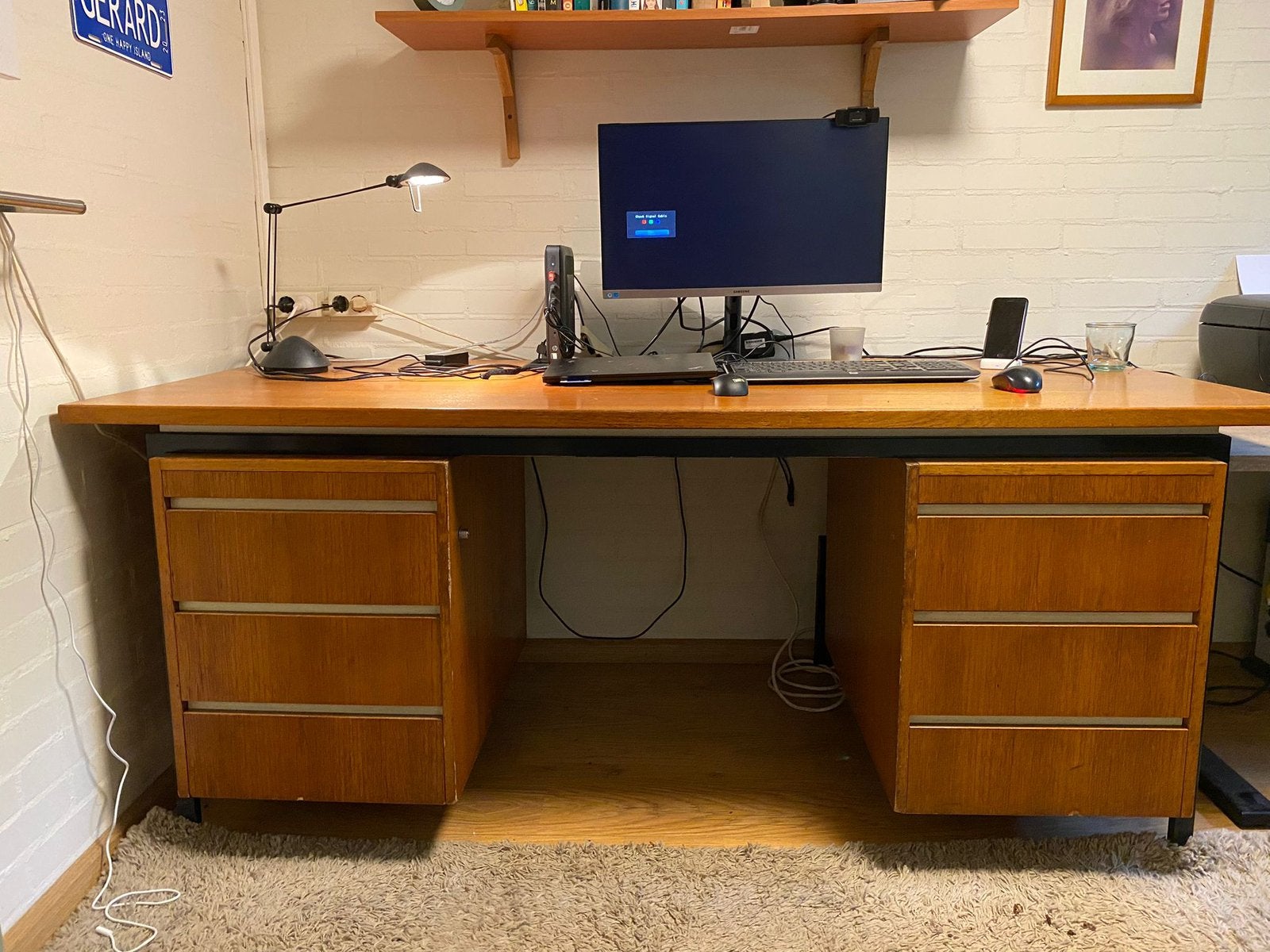 Directie bureau jaren 60, Huis en Inrichting, Bureaus, Ophalen, Zo goed als nieuw