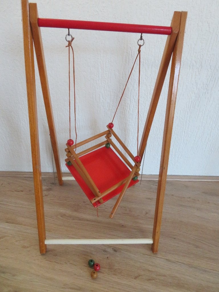 Schommel voor poppen Jaren 60 Vintage, Ophalen of Verzenden, Gebruikt, Jongen of Meisje