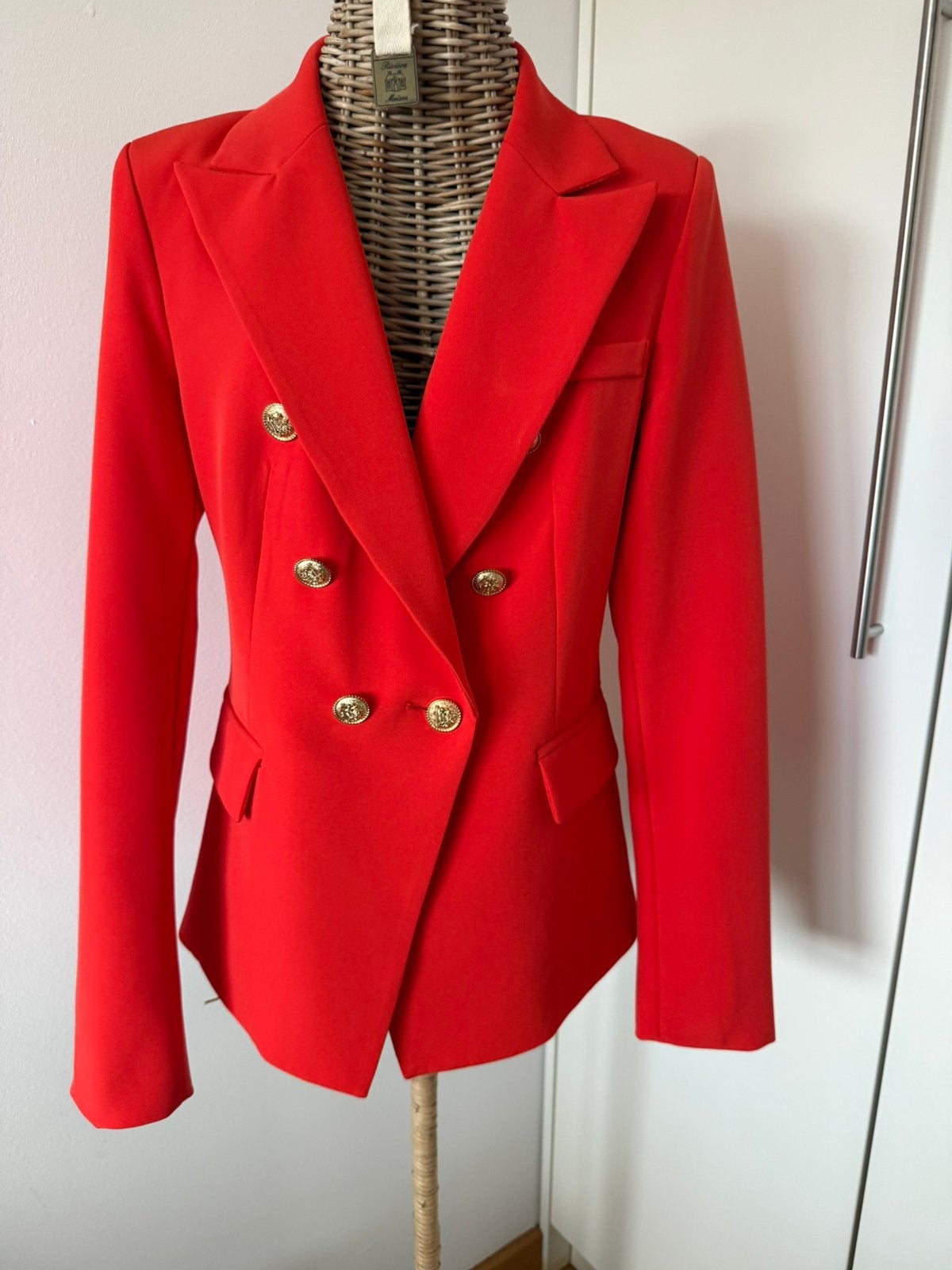 Attentif rood kolbert - maat 38, Kleding | Dames, Maat 38/40 (M), Ophalen of Verzenden, Zo goed als nieuw, Jasje