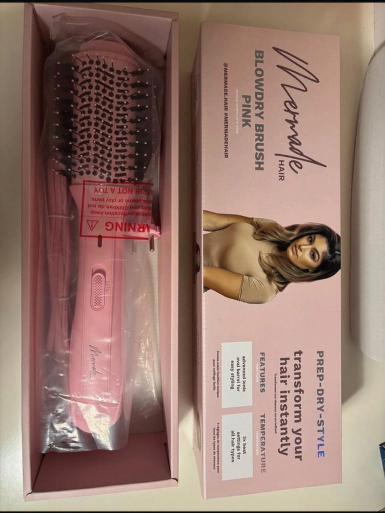 NIEUW Mermade Hair Blow Dry Brush Föhnborstel Warmteborstel, Ophalen, Nieuw, Föhn of Haardroger