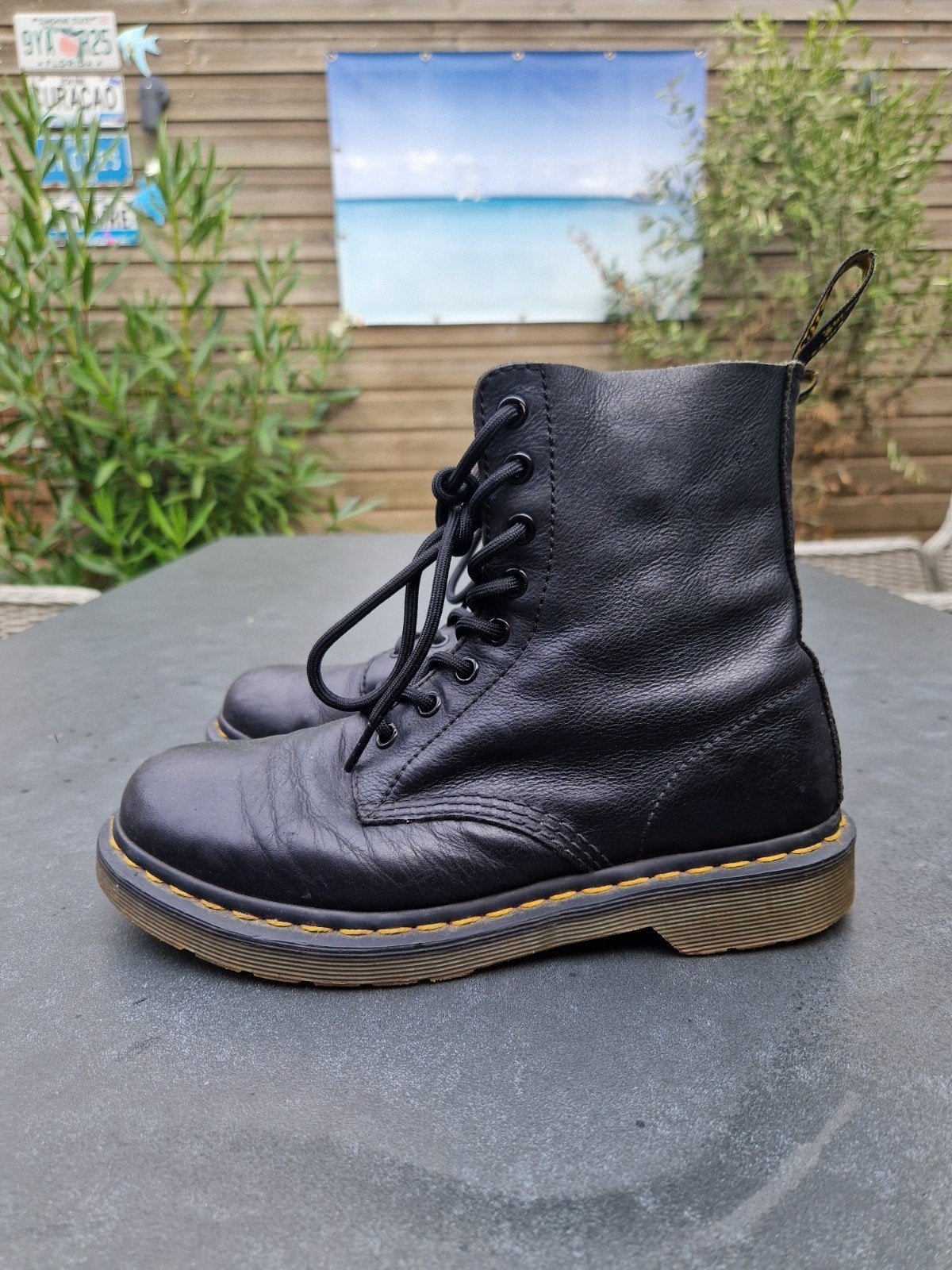 Dr. Martens 1460 Pascal Virginia Leer Zwart Maat 38, Kleding | Dames, Schoenen, Zwart, Lage of Enkellaarzen, Ophalen of Verzenden
