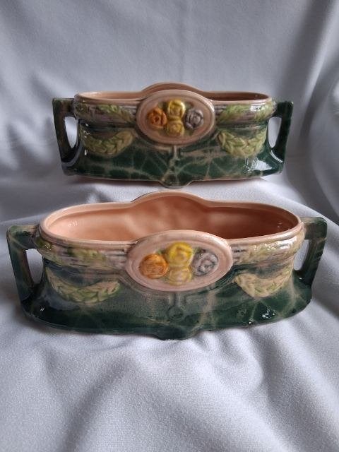 2 Art nouveau jardinaires, Ophalen of Verzenden