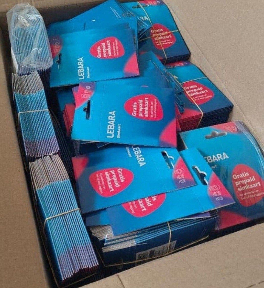 Lebara 50 stuks, Verzenden, Nieuw, KPN, Simkaart