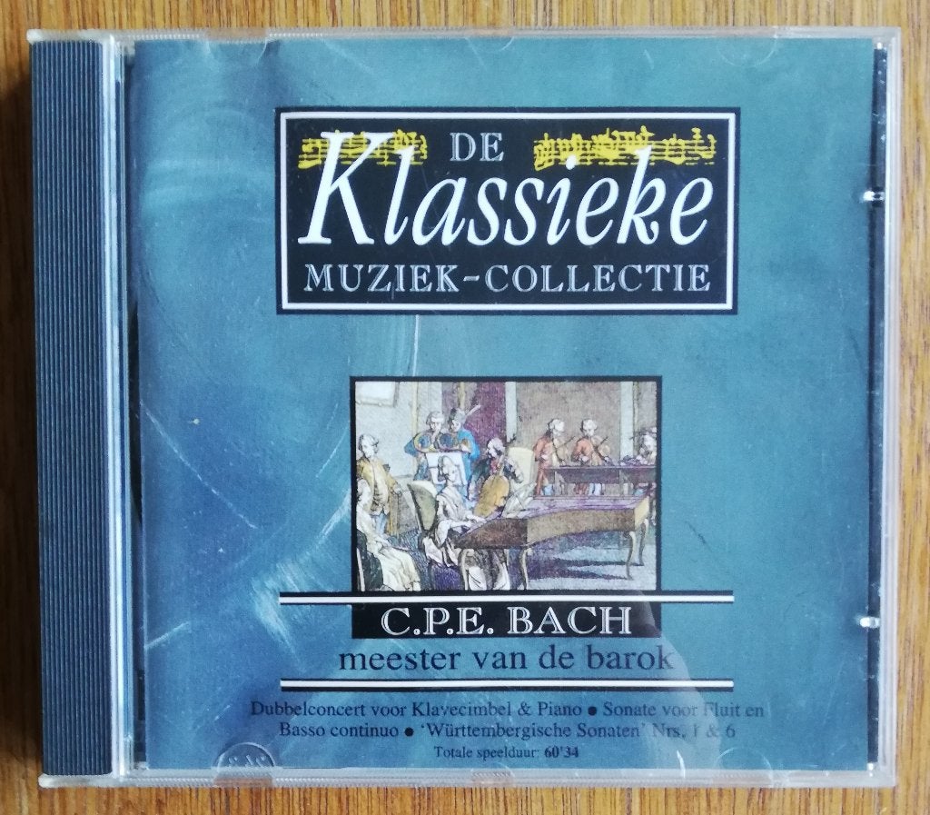 C.P.E. Bach - De klassieke muziek-collectie, Ophalen of Verzenden, Barok, Gebruikt, Overige typen