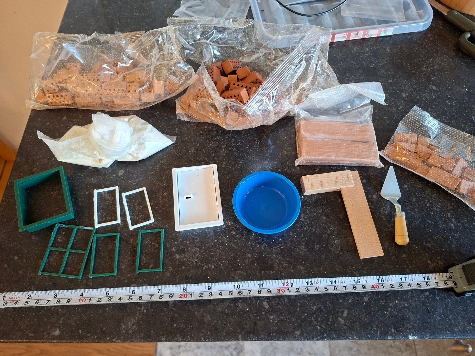 Teifoc Bouwpakket met Echte Steentjes, Ramen, Deur & Troffe, Ophalen of Verzenden, Nieuw, Bouwen