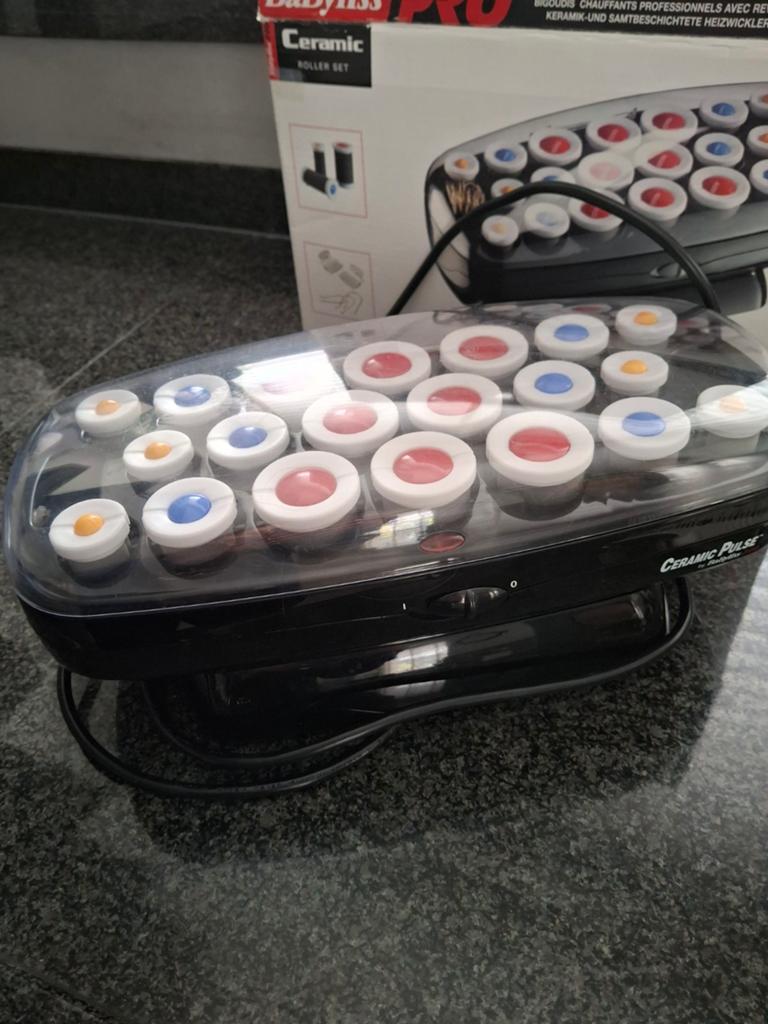 BaByliss Pro Ceramic Roller Set - Krulset, Sieraden, Tassen en Uiterlijk, Uiterlijk | Haarverzorging, Ophalen of Verzenden, Zo goed als nieuw
