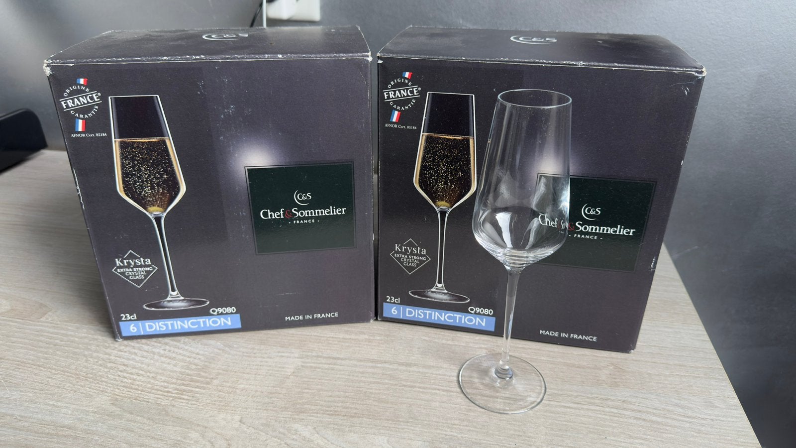 Nieuwe Chef&Sommelier Distinction Flute Champagne glas, Verzamelen, Ophalen of Verzenden, Zo goed als nieuw, Overige typen