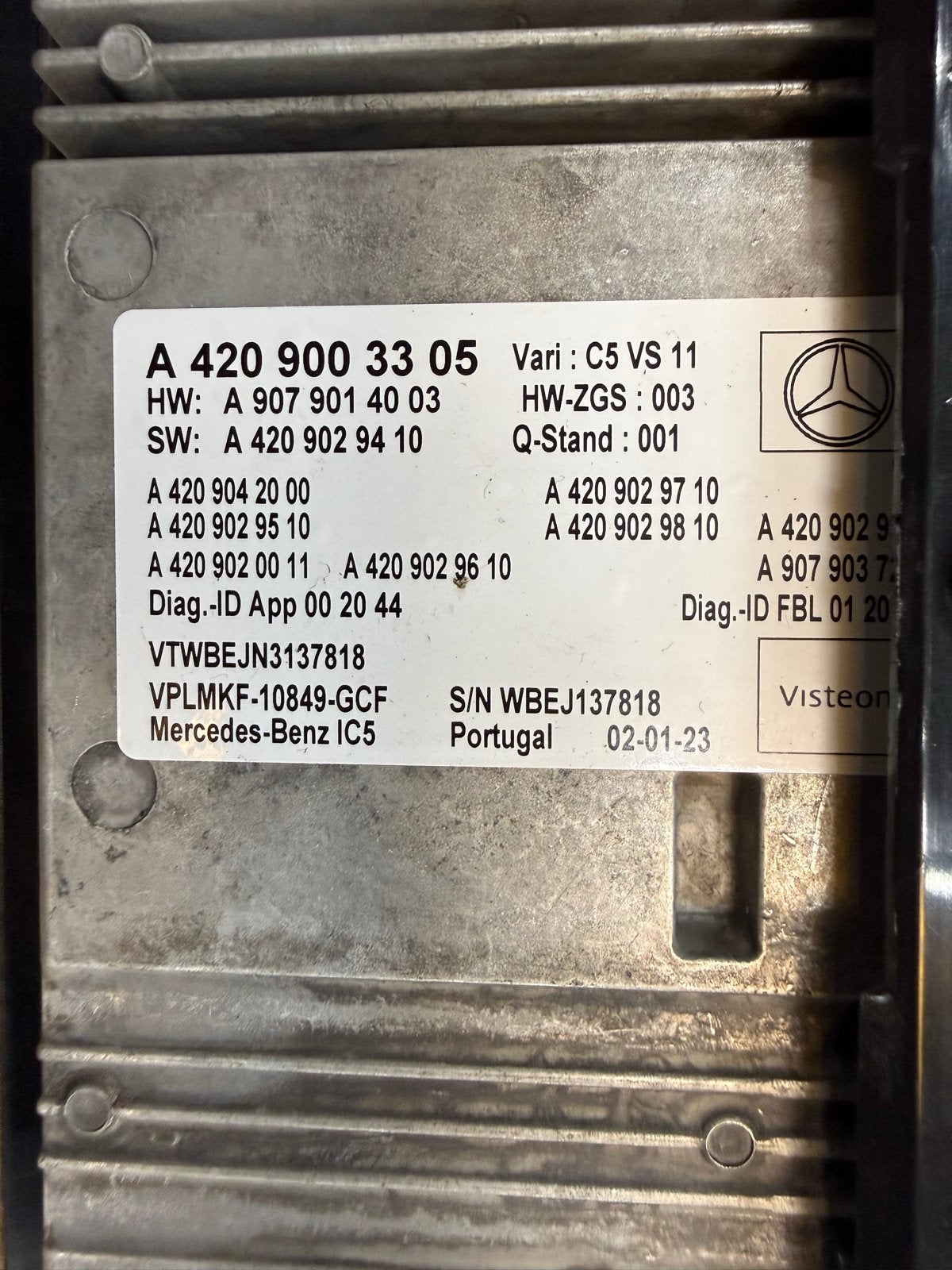 Mercedes Benz Sprinter Radio Navigatie A910 origineel, Ophalen of Verzenden, Gebruikt, Mercedes-Benz