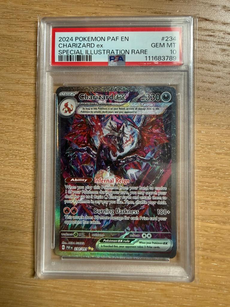 Charizard ex 234/091 PSA 10, Hobby en Vrije tijd, Verzamelkaartspellen | Pokémon, Ophalen of Verzenden, Nieuw, Losse kaart, Foil