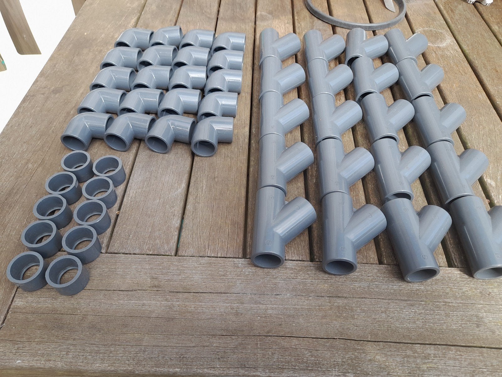 "Fip" hulpstukken,25mm.(ABS - PVC /c) HD Hogedruk., Bochten, Pvc, Ophalen of Verzenden, Zo goed als nieuw