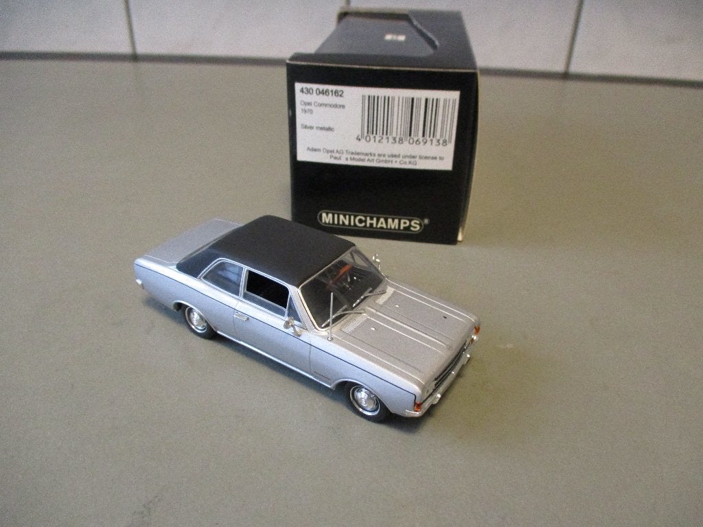 Minichamps Opel Commodore 1970 Silver Metalic no 430 046162, Hobby en Vrije tijd, Modelauto's | 1:43, Ophalen of Verzenden, Nieuw