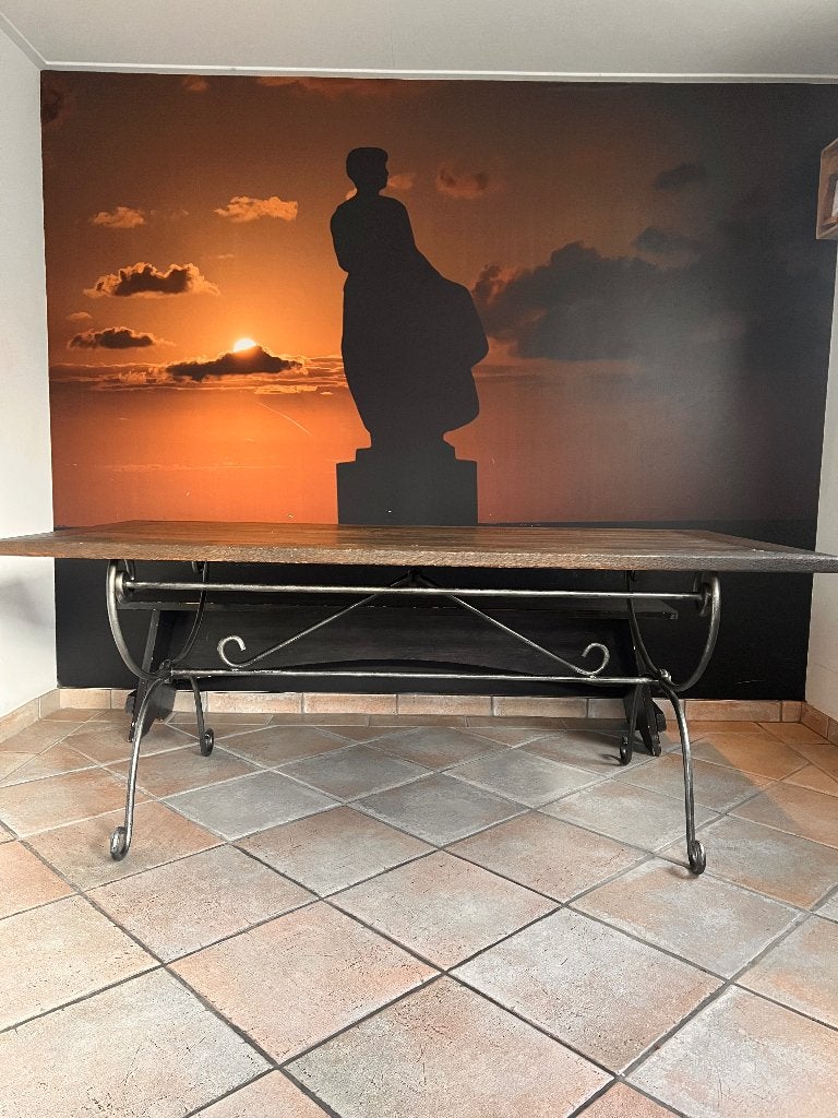 Eetkamer tafel, Huis en Inrichting, Tafels | Eettafels, Ophalen, Eikenhout, 50 tot 100 cm, Zo goed als nieuw