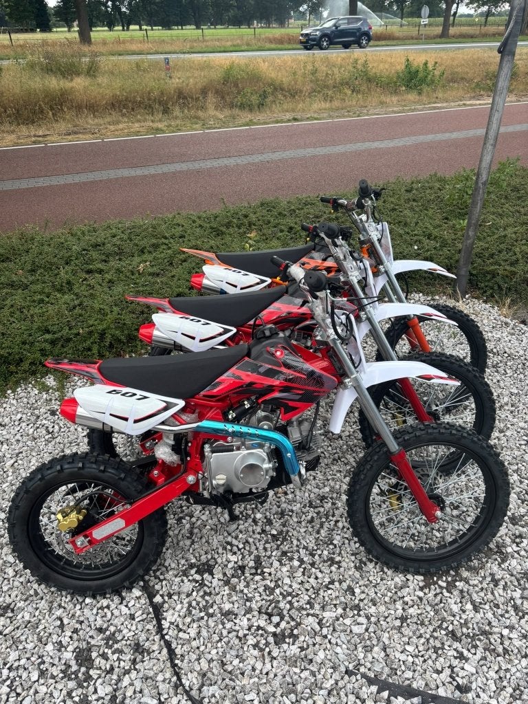 125cc 4-takt crossmotor dirtbike schakel 17/14 offroad, -, Nieuw, Bedrijf, Niet opgegeven