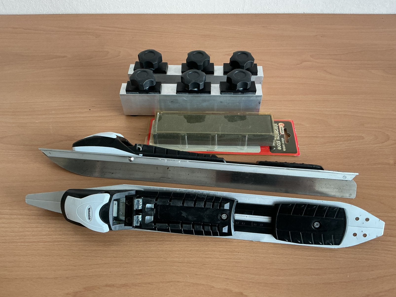 Zweedse ijzers Almgrens 50 cm incl. Slijpapparaat, Overige merken, Klapschaats, Gebruikt, Onbekend