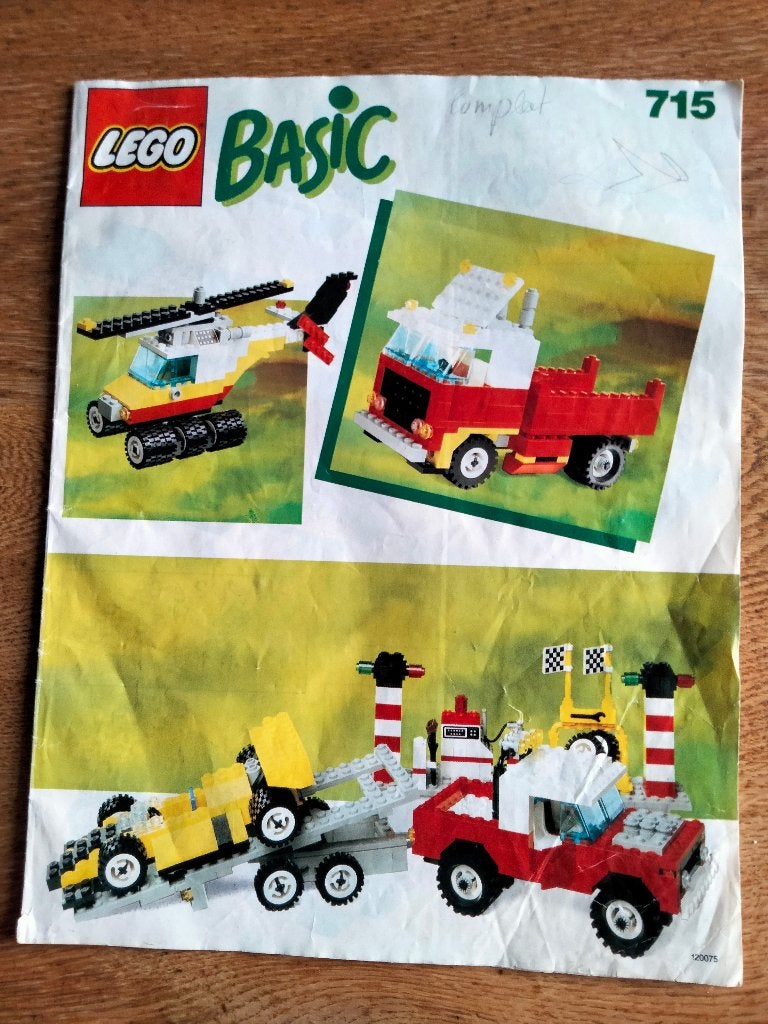 Lego Basic 715, Gebruikt, Overige thema's, Lego, Inclusief instructies