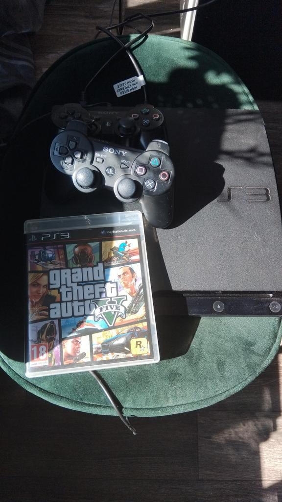 PLAYSTATION 3 met 2 controllers & spellen, Spelcomputers en Games, Spelcomputers | Sony PlayStation 3, Super Slim, Met 2 controllers