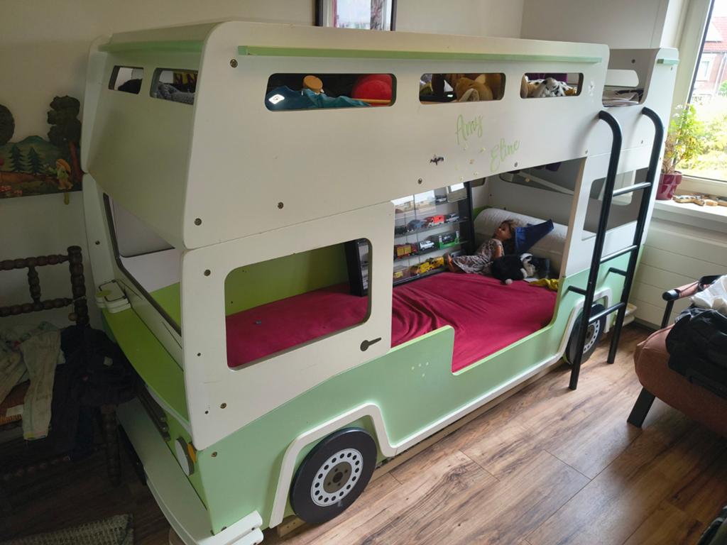 Julian Bowen Camper Van alternatief thema kinderbed 90x200, Ophalen, Gebruikt, 90 cm, Eenpersoons