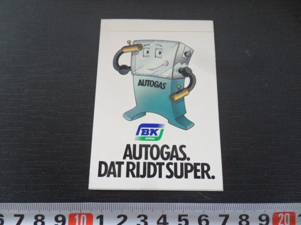 sticker BK autogas dat rijdt super - strip *, Ophalen, Zo goed als nieuw