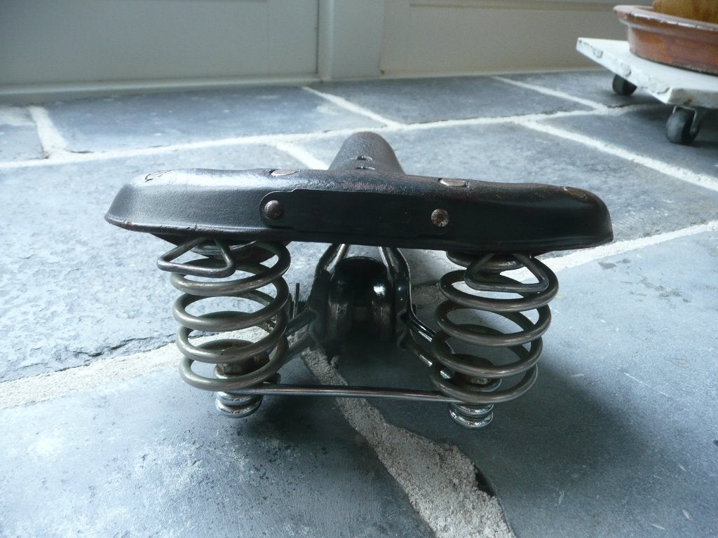 Brooks B66 fietszadel, Gebruikt, Leer, Ophalen of Verzenden, Brooks